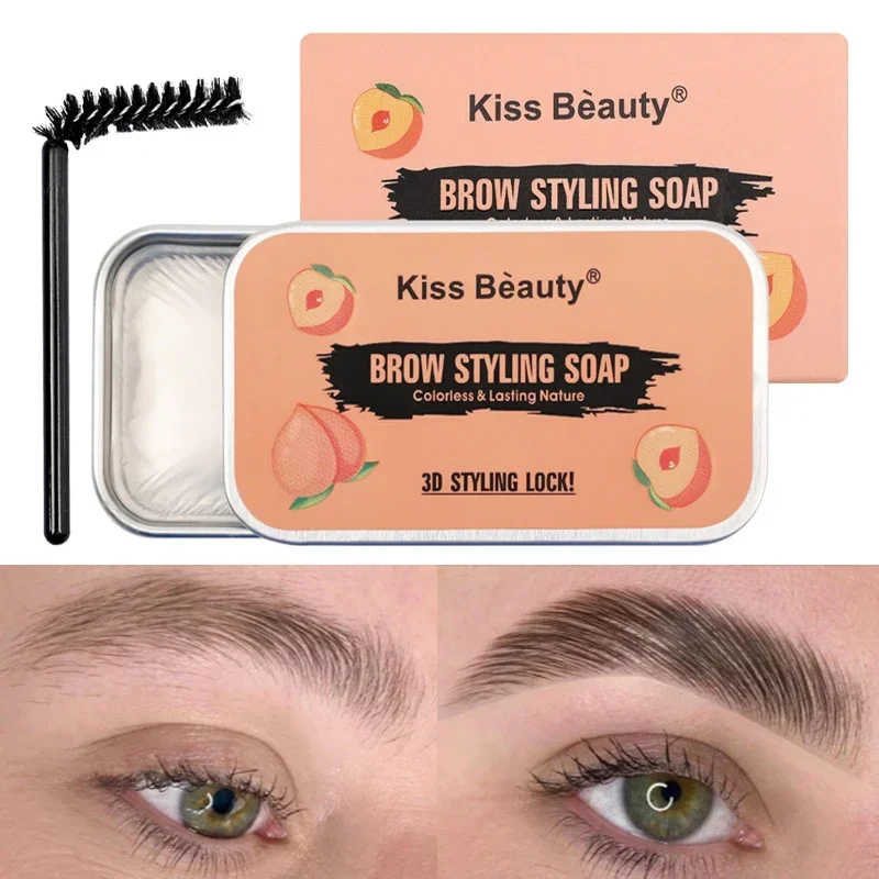 Wild Eyebrow Styling Soap Enhancers Eyebrow Wax Soap Waterproof Long Lasting Easy To Wear Transparent Eyebrow Shaping Gel Makeup