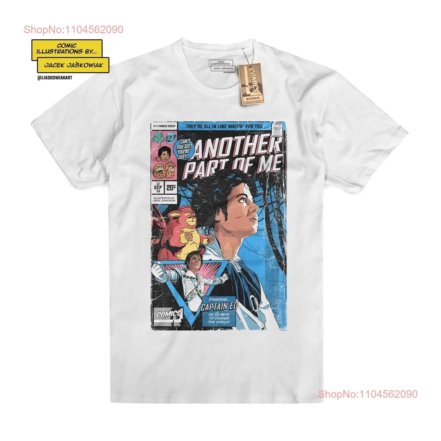 

Another Part of Me '86 Comic Book T Shirt Unofficial long or short sleeves
