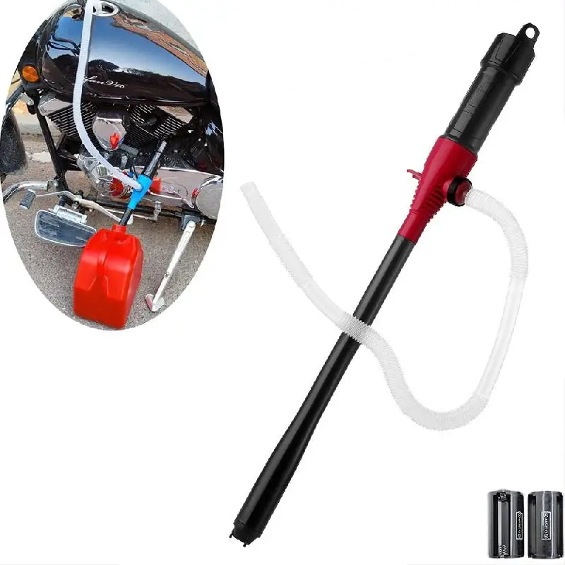 Portable Transfer Pump Battery Operated Electric Siphon Pump Transfer 2.6 GPM Flow Oil Extractor For Gas, Fuel  Diesel, Water