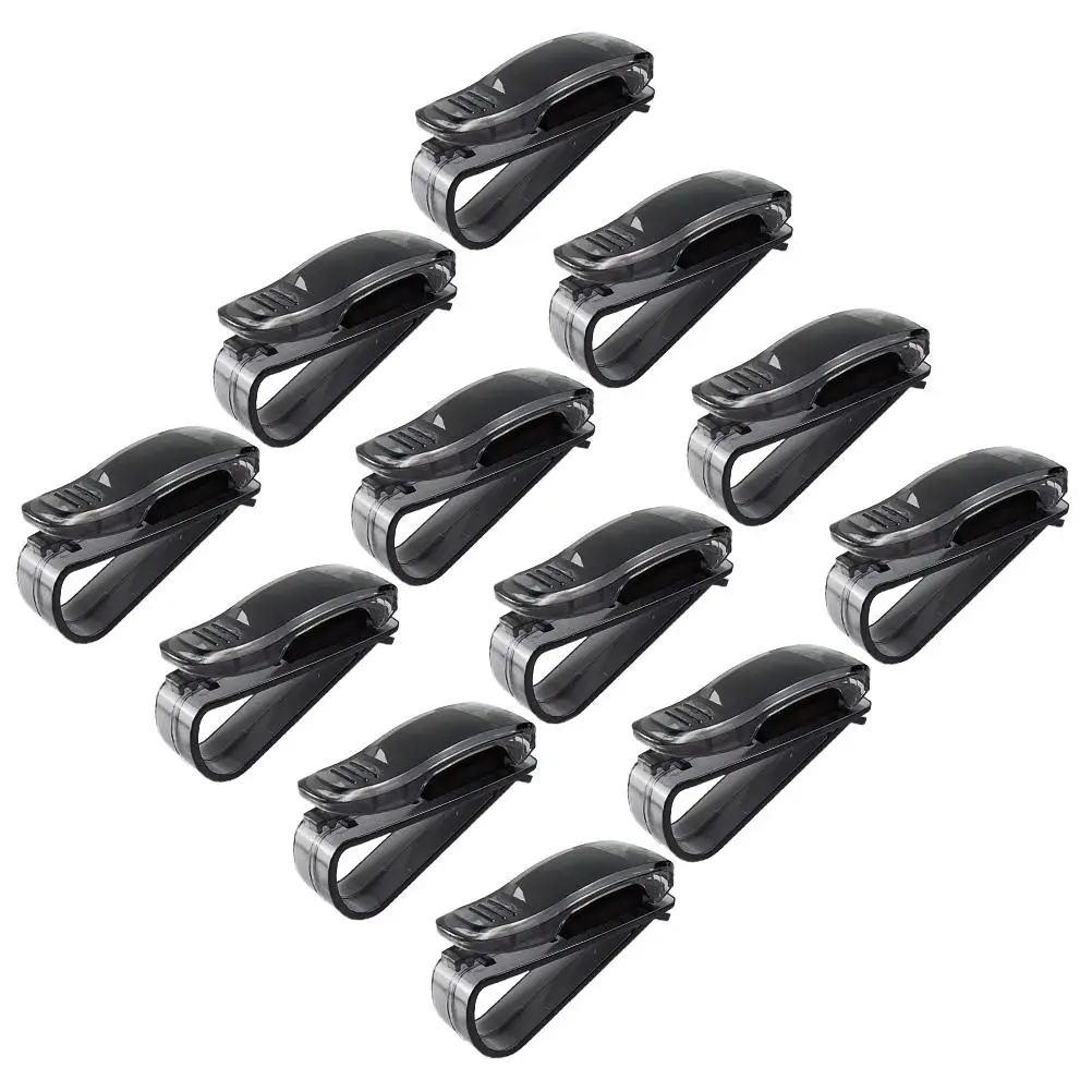 

20 Pcs Car Glasses Clips Sunglasses Holder Eyeglass Bracket Durable ABS Material Visor Sunshade Storage Accessories