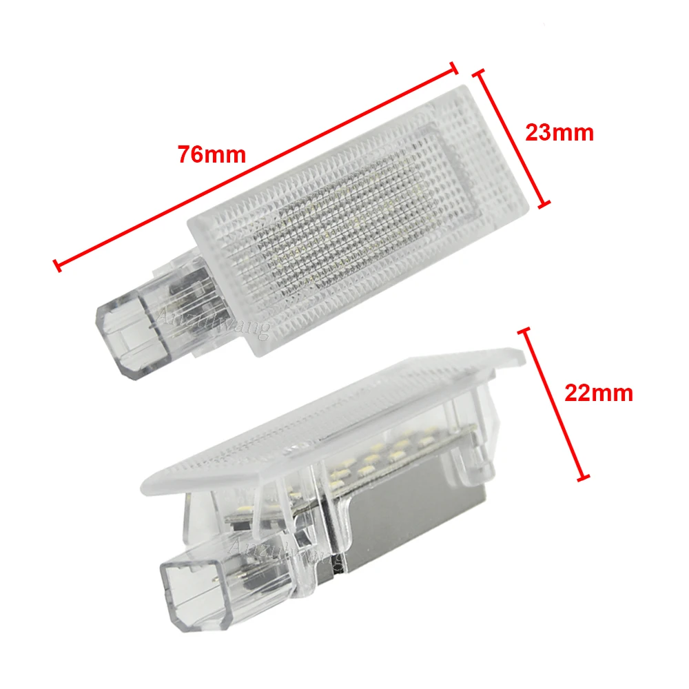 Lampes de coffre à LED, éclairage de compartiment, intérieur des bagages, Fiat 500, 500X, 500L, Argo, KrasnoGrande, Punto, 60665239, 2 pièces