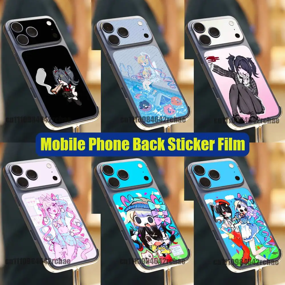 

For Ame Chan NEEDY STREAMER OVERLOAD Phone Back Film Sticker iPhone 17 Pro Max P PM Decal Skin Wrap Custom Stickers Cover