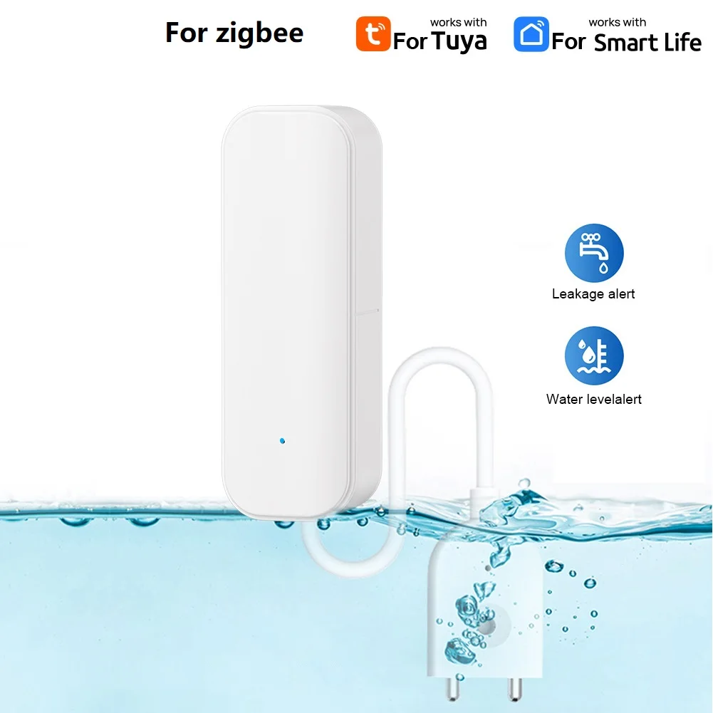 1pc Smart Water Leak Detector Sensor For Zigbee Flood Prevention Security For Tuya For Home Easy Installation