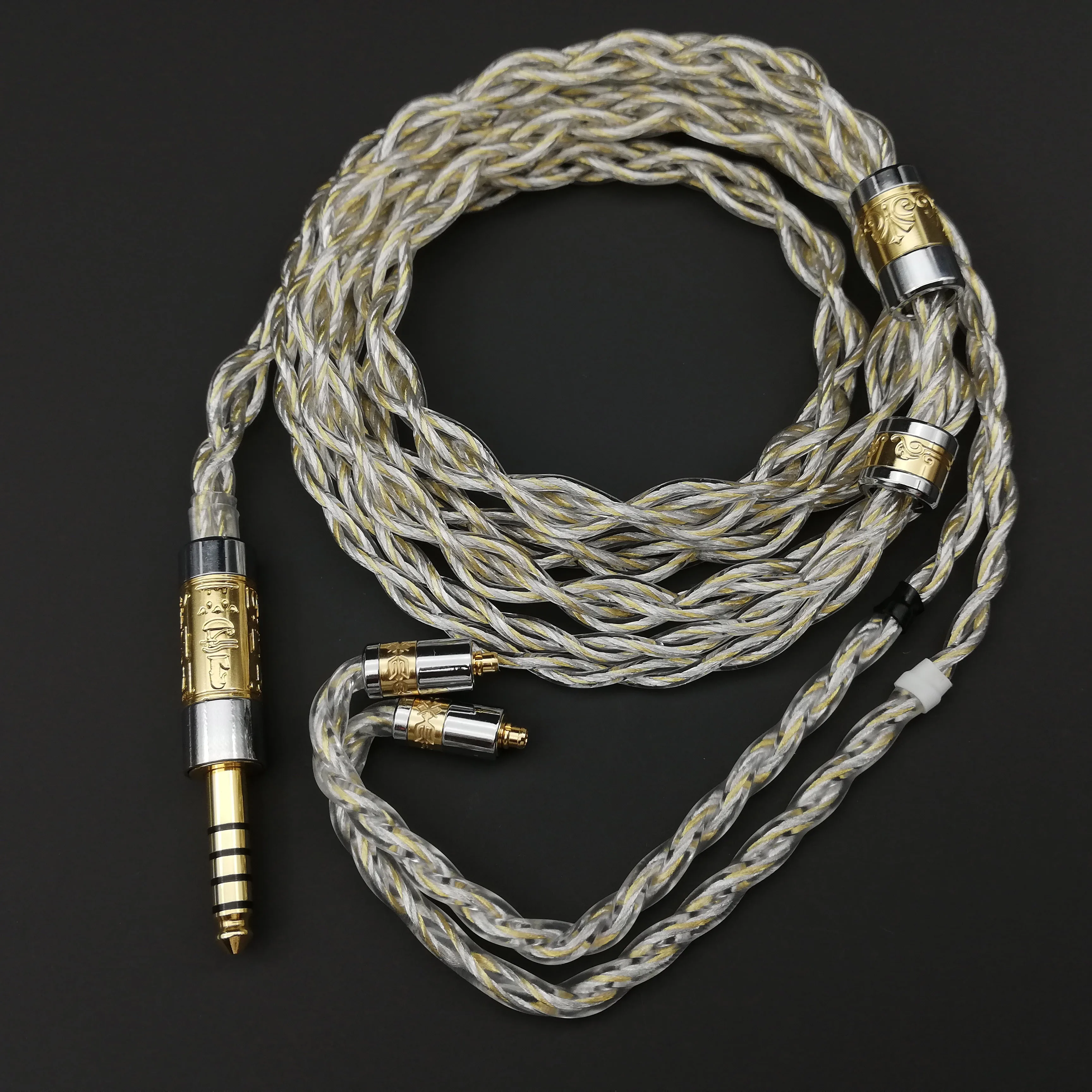 

HiClass 4 Core 6N Pure Silver Gold Plated+Pure Silver Palladium Plated+Pure Silver Alloy Cable High Quality 2PIN0.78 MMCX Cable