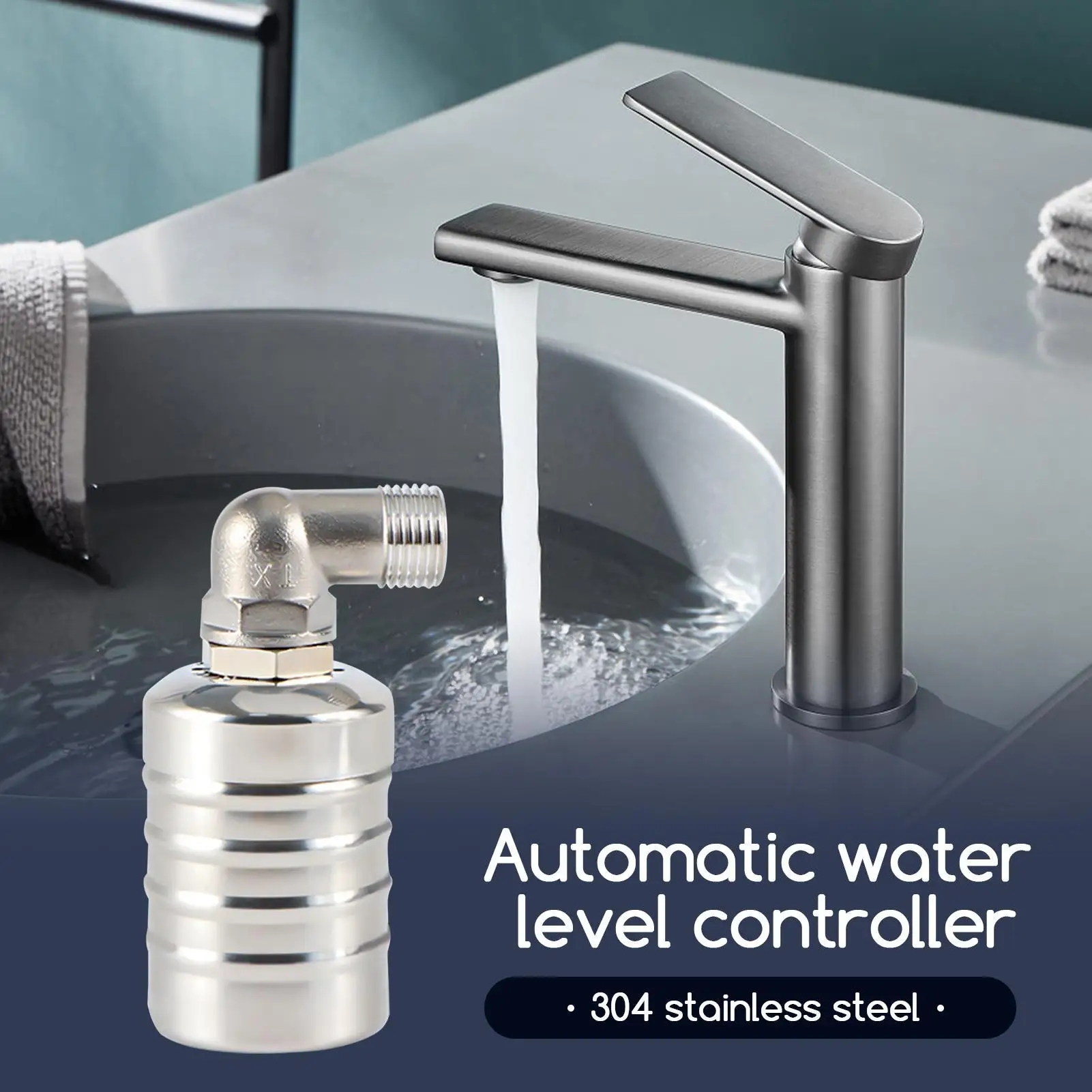 Stainless Steel Floating Ball Valve Automatic Water Level Control Valve Float Valves Water Tank Water Tower Shut off Float Valve