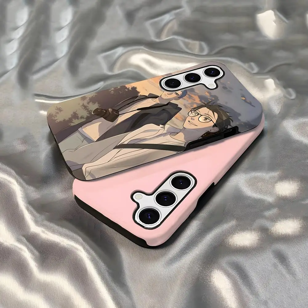 Here U Are Anime Phone Case For Samsung S25 Ultra S21 S22 S23 FE S24 Plus A56 A36 A16 Glossy 2 In 1 Cover