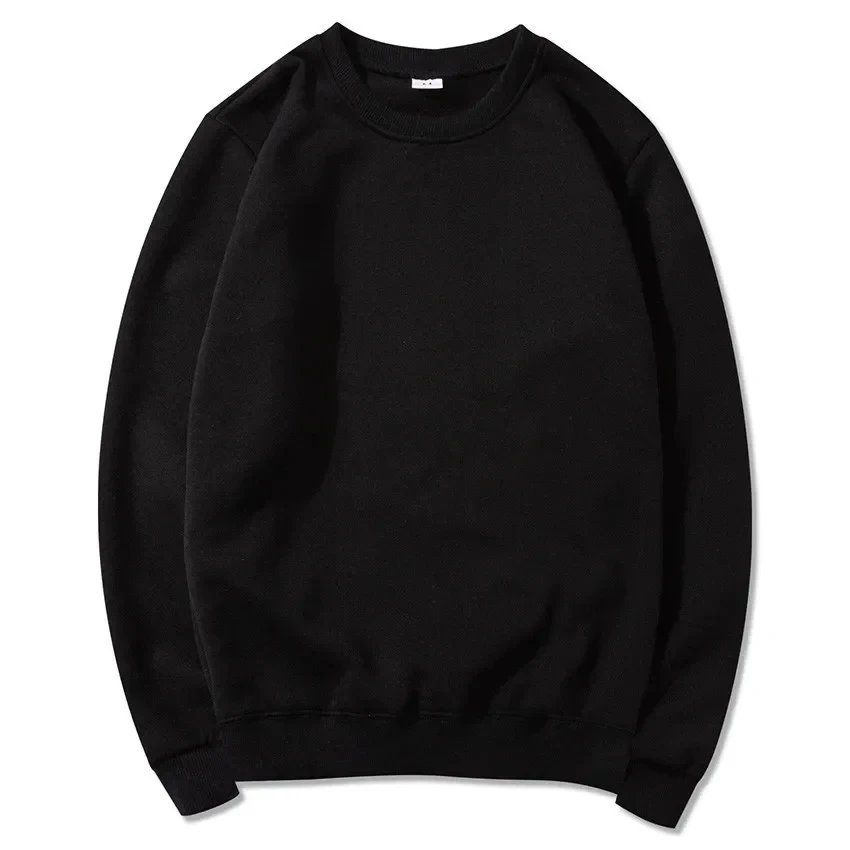 2026 New Women Simple Pullover Female Fashion Harajuku Streetwear Solid Color O-Neck Hoodie Autumn Winter Loose Casual Tops