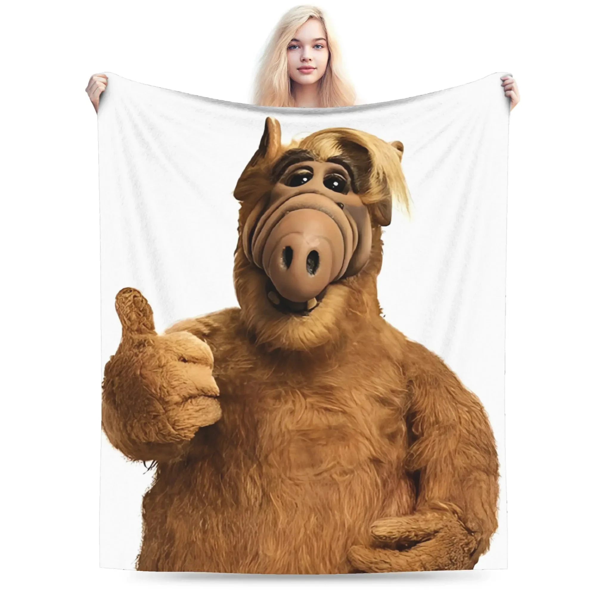 TV Series Alf Alien Blanket Quality Warm Bedding Throws Winter For Kids Couch Chair Novelty Bedspread