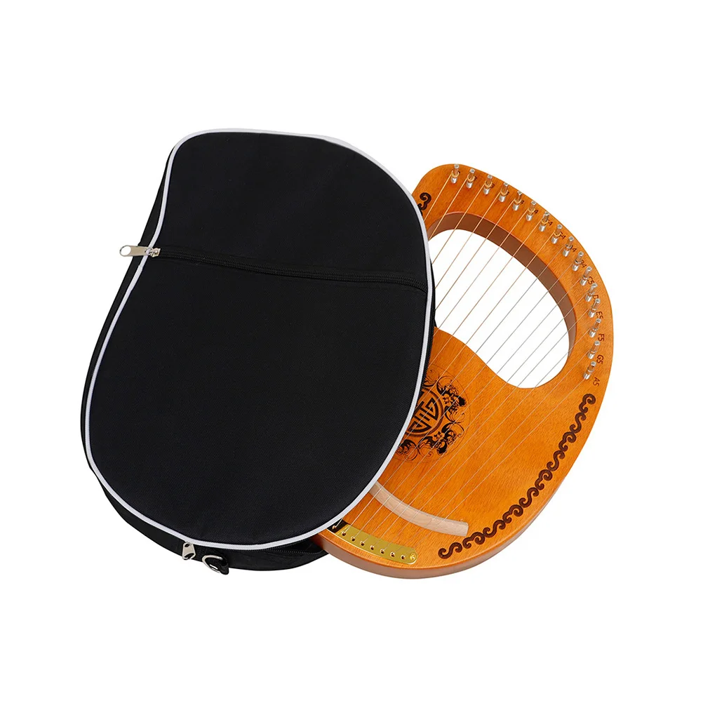 

Lyre Harp Lightweight Oxford Cloth Instrument Storage Lyre Harp Container Portable Tote Foldable Practical Outdoor