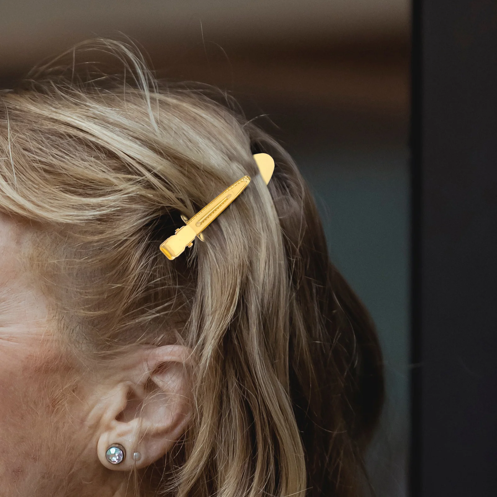 

1 Pair No Trace Hair Clips Portable Lightweight Sectioning Clamps For Home Travel Hair Styling Tools Bobby Pins Hairdressing