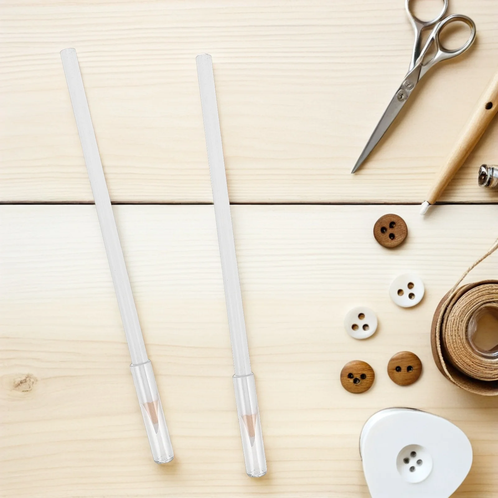 

15Pcs White Fabric Marker for Tailoring - Washable Sewing Pencil Precise Drawing Chalk Pen Craft DIY Garment Design Use