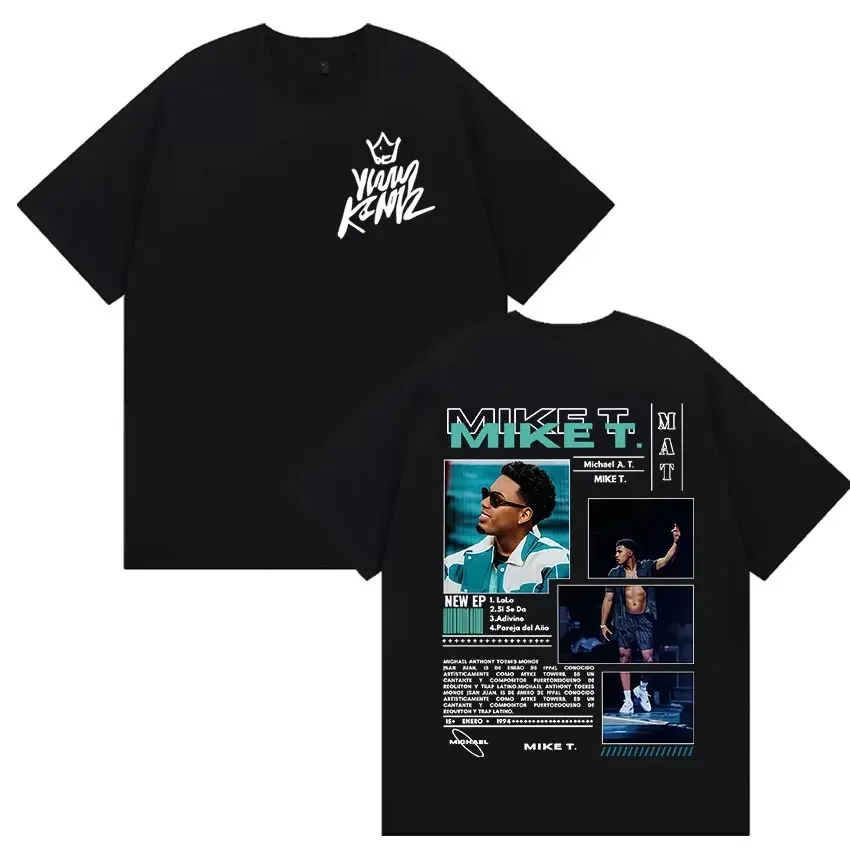 Customization Rapper Mike Towers Tour 2025 New Album T Shrit Men Hip Hop Rock Oversized T-shirt Vintage High Quality Cotton TShr