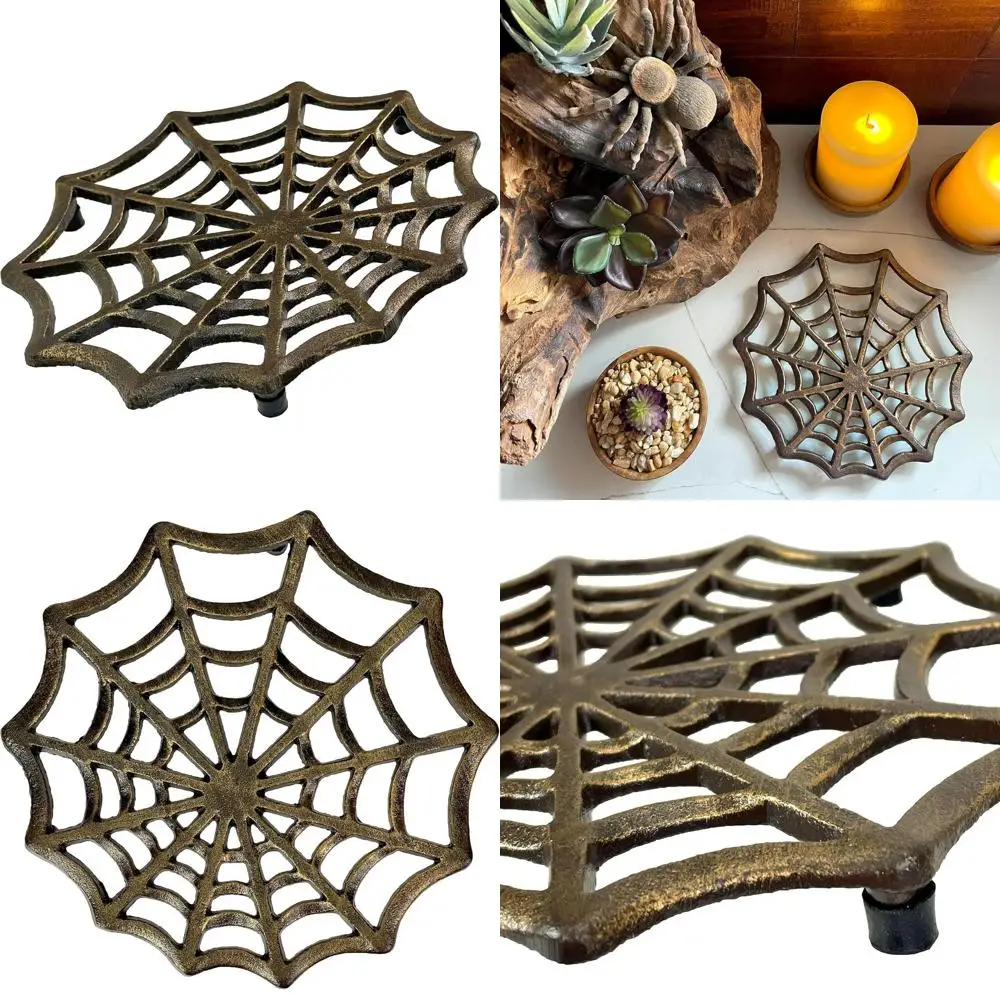 

8. Декоративная бронзовая готическая подставка, термостойкий кухонный аксессуар, уникальный домашний декор на Хэллоуин и эклектический, идеальный подарок для Дини
