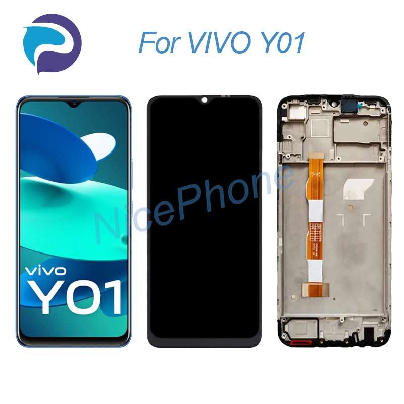 for VIVO Y01 LCD Screen + Touch Digitizer Display 1600*720 V2166 Y01a For VIVO Y01 LCD Screen Display