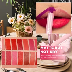 DUNUF 1 Pcs Matte Lip Liner Velvet Lip Gloss Waterproof Long-Lasting Easy to Color Music Festival Ready Lip Makeup for Lipstick