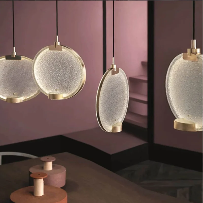 Circle pendant lamp Glass Pendant Light Masiero Horo color pendant light  Dining Table Lamp Living Room Indoor Ldesign pendant