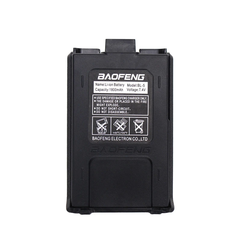 Baofeng-batería Original de 1800mAh, 3800mAh, 7,4 V, adecuada para UV-5R, walkie talkie, lote de UV-8F