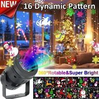 16 Patterns Indoor Led Projector Christmas Projector Lights Rotatable Christmas Decoration Outdoor For Holiday Party Xmas Decor