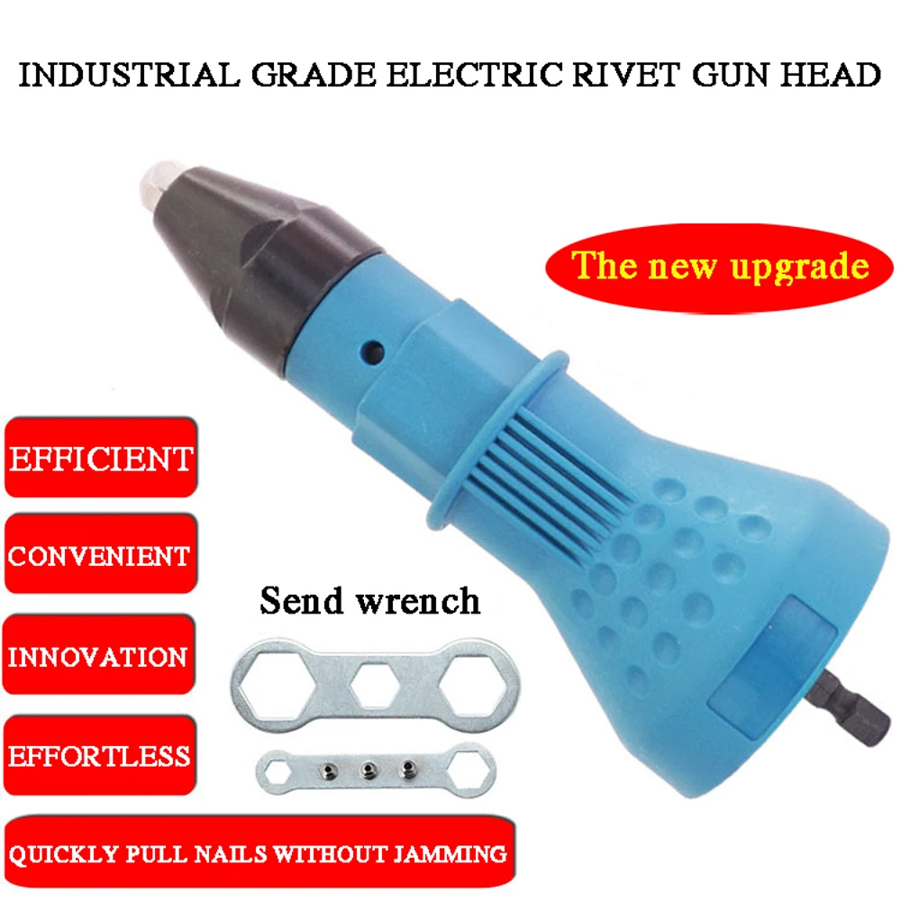 Electric Pull Rivet Conversion Adapter Electric Rivet Nut Guns Riveting Drill Adaptor Nut Tool Multifunction Nail Gun Rivets