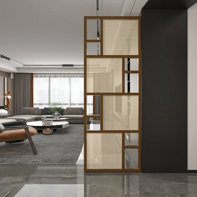 Factory Direct 2026 Through the hall, partition living room enter door block new Chinese-style solid wood master bedroom