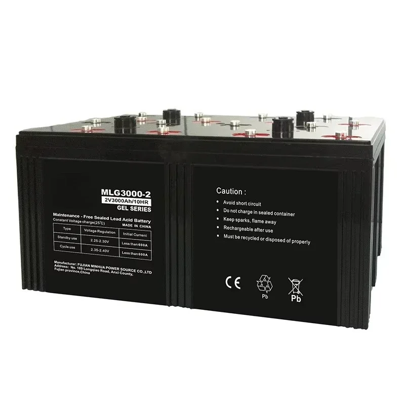 

Mhb MLG3000-2 Solaire Batterie 2v 3000ah Gel Solar Lead Acid 2 Volt 3000 Ah Battery for Power System Backup Power Supply