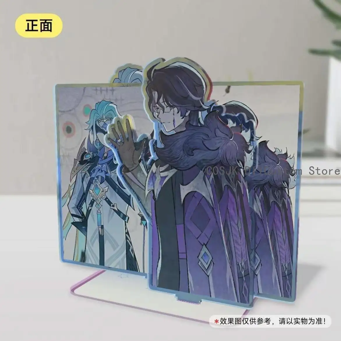 Game Genshin Impact Dottore X Pantalone CP Cosplay Laser Acrylic Stand Model Plate Desk Decor Standing Sign Desktop Mascot Gift