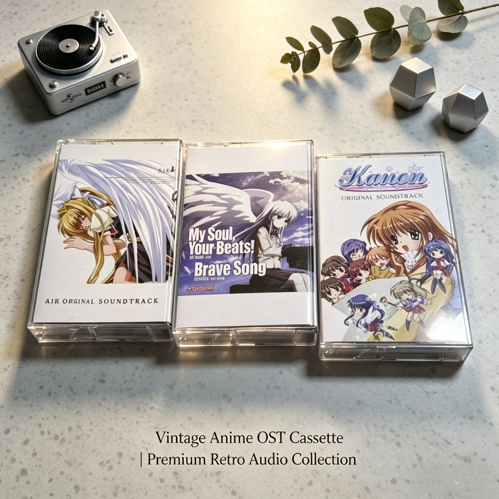 

Key Classic Anime OST Cassette 3 Tape Set Air / Kanon / Angel Beats! Retro Collectible Soundtrack for Fans