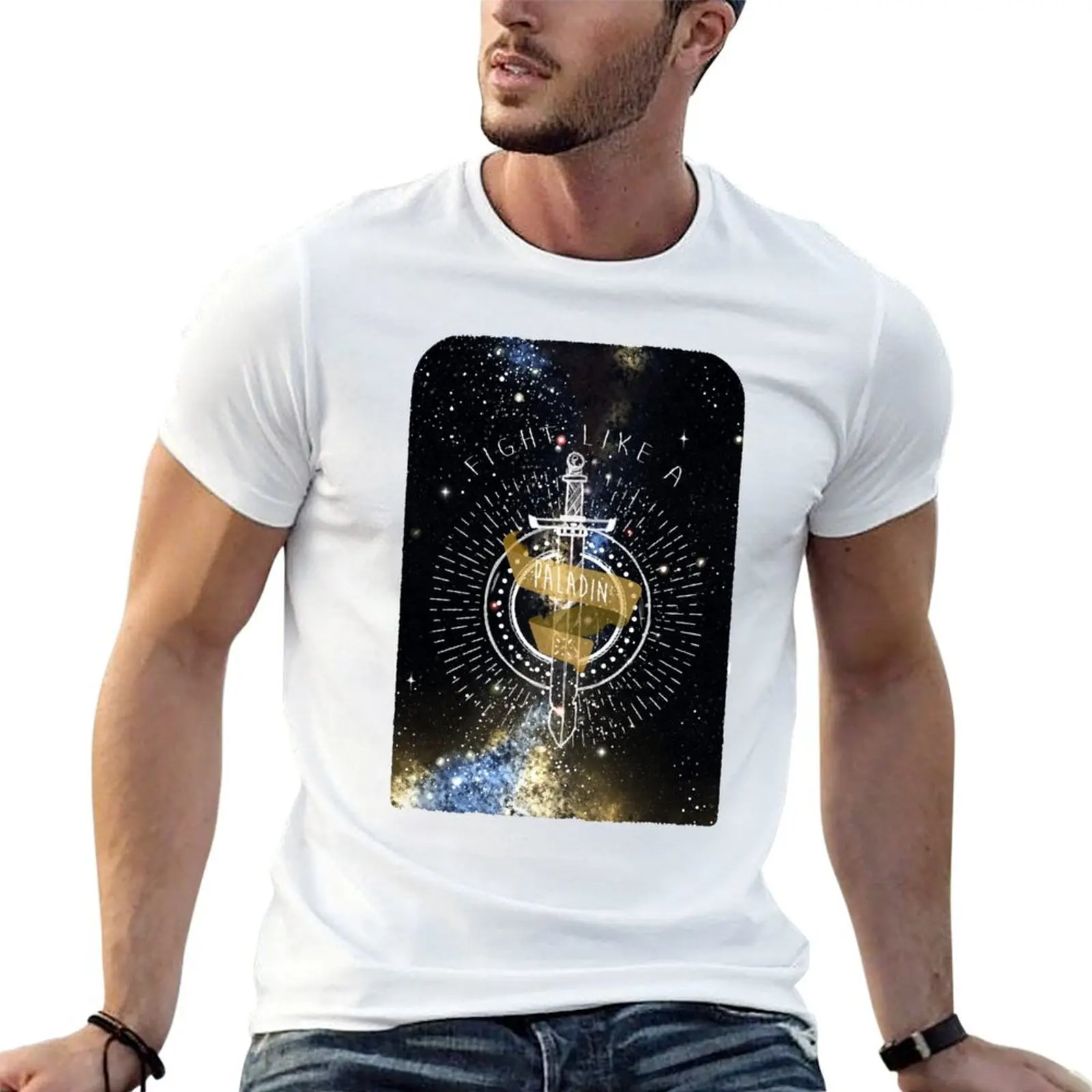 

Galaxy & Fantasy PALADIN T-Shirt funny t shirts man t shirt men 100% cotton luxury brand T-Shirt