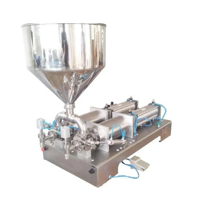 High Viscosity Paste Liquid Bottle Filler, Semi Automatic Machine for Yogurt Lotion Oil Cream Sauce Honey Hot Thick