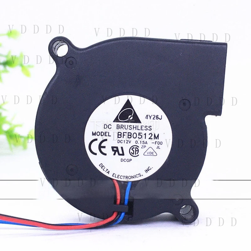 

LL for 1PCS Delta BFB0512M DC12V 0.15A 3-wire blower turbine fan 5015 5cm