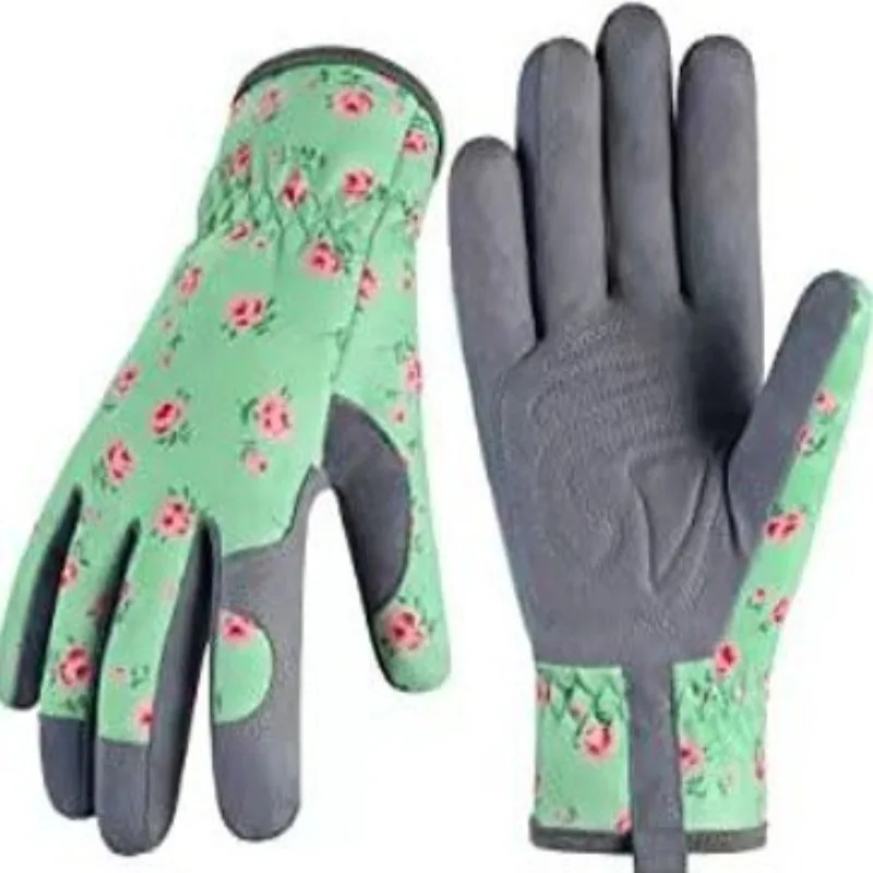 New Microfiber Printing Gloves Garden Planting Weeding Gardening Gloves Work Gloves