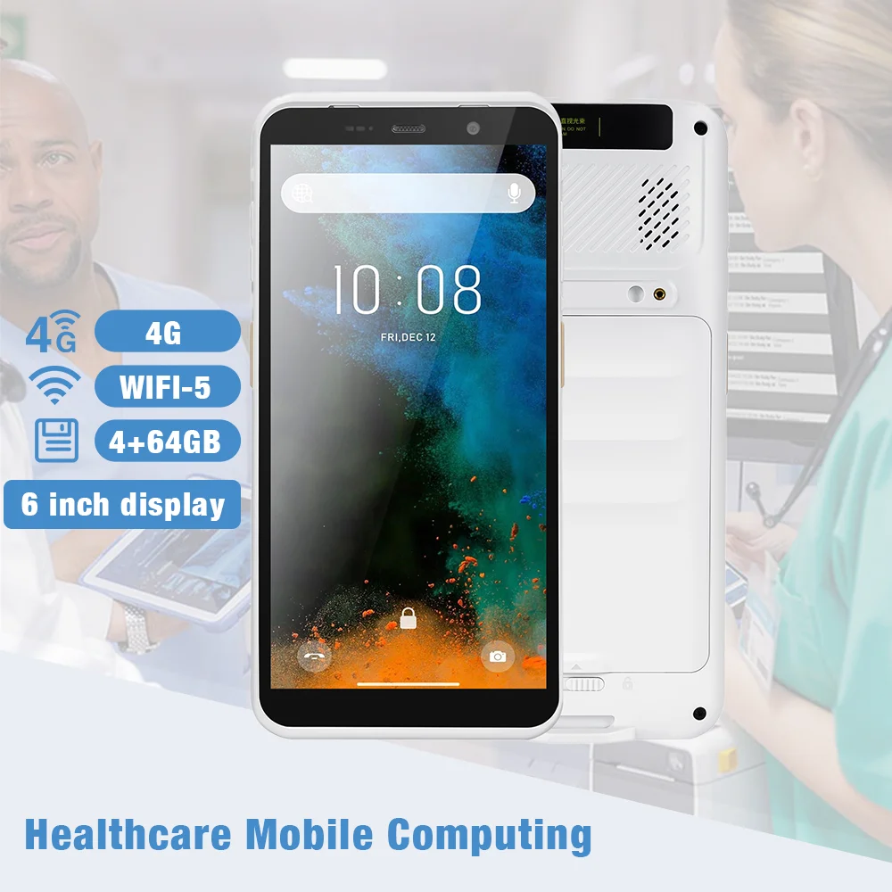 TC60-HC Healthcare Mobile Computing PDA Barcode Scanner 6-Inch Antibacterial Display Screen 4+64GB Medical Device CNAS Certified