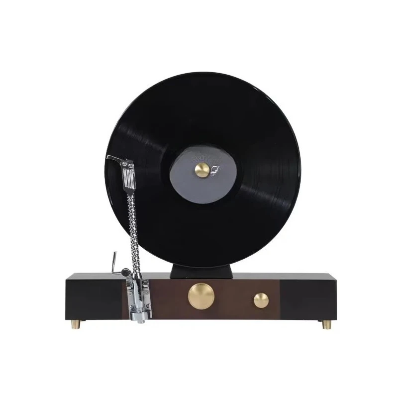 

Modern retro solid wood phonograph vinyl phonograph music theme home decoration party supplies art