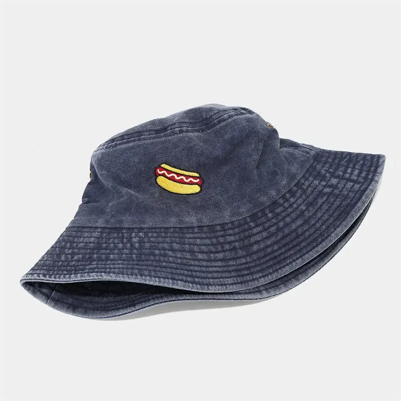 

Spring and Summer Cotton Cartoon Print Bucket Hat Fisherman Hat Outdoor Travel Hat Sun Cap Hats for Men and Women 194