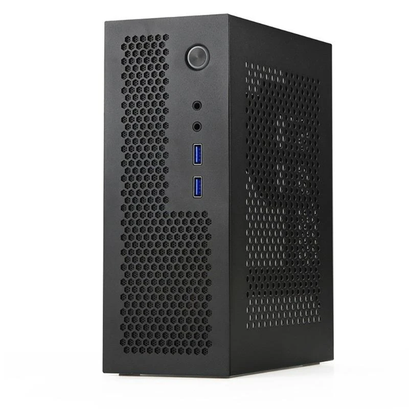 A09 Mini ITX Desktop HTPC Computer Case for ITX Motherboards Small 1U Gaming Case Chasis for Home and Office
