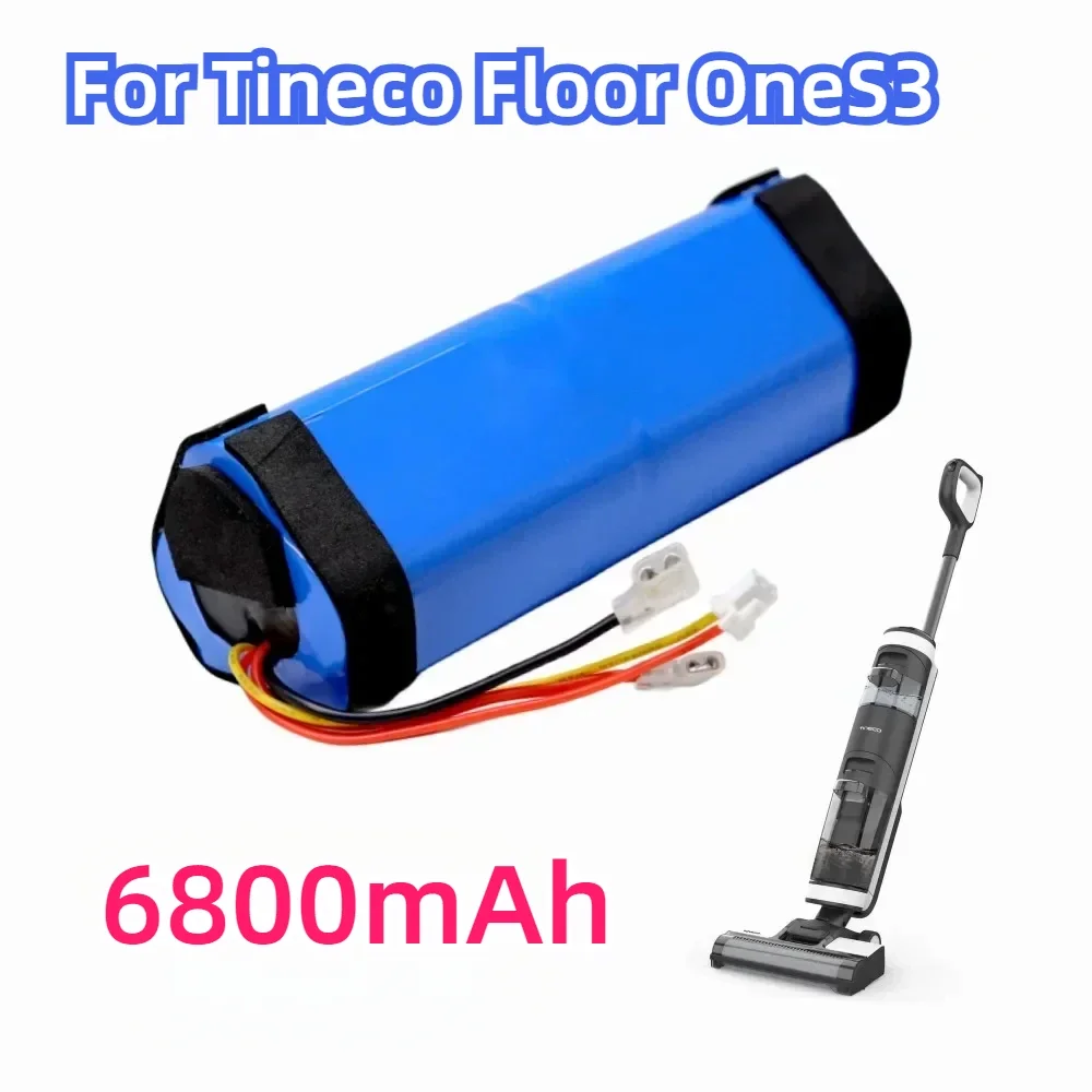 

Original 21.6v 4000mAh 6800mAh for Tineco Floor OneS3 Wet and Dry Vacuum Cleaner 18650 Li-ion Rechargeable Batteries Pack