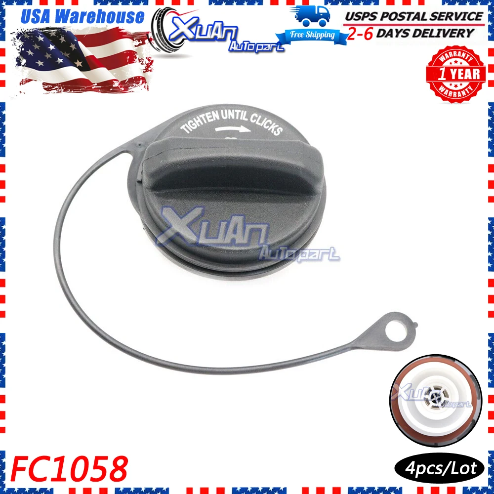 New Black Car FC1058 Fuel Tank Gas Cap Cover for Ford Explorer Taurus Mercury Montego 3.5L 4.0L 4.6L 6L2Z9030F