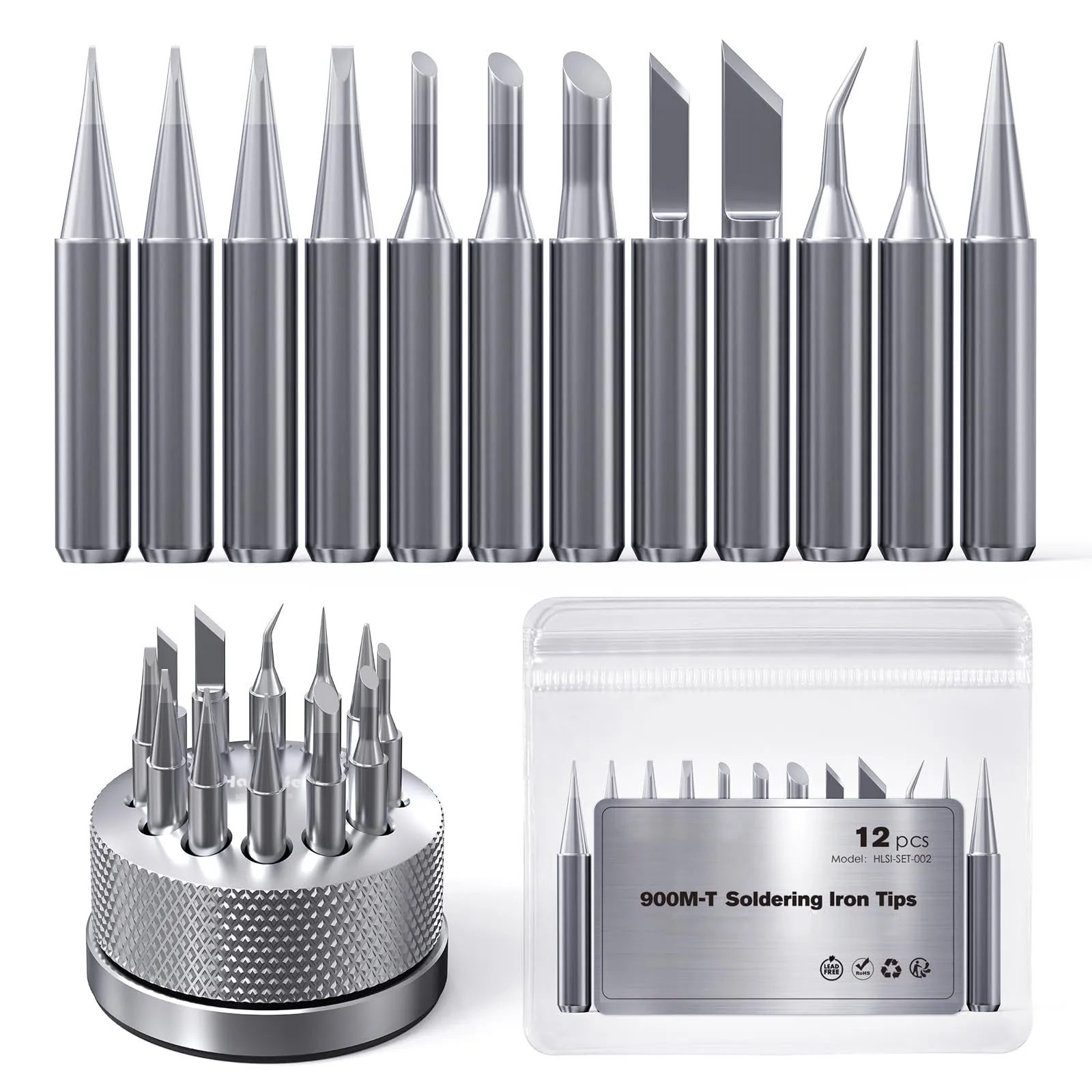 Embouts de fer à souder série 900M-T, cuivre pur, placage d'étain, tête de soudage sans plomb BGA pour équipement et accessoires de soudage, 1 pièce