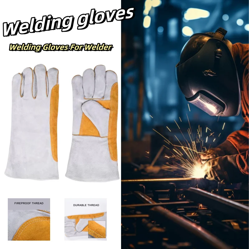 

Перчатки сварщика премиум-класса. Удобные рабочие перчатки с усиленной ручкой. Рабочие перчатки guante de portero.