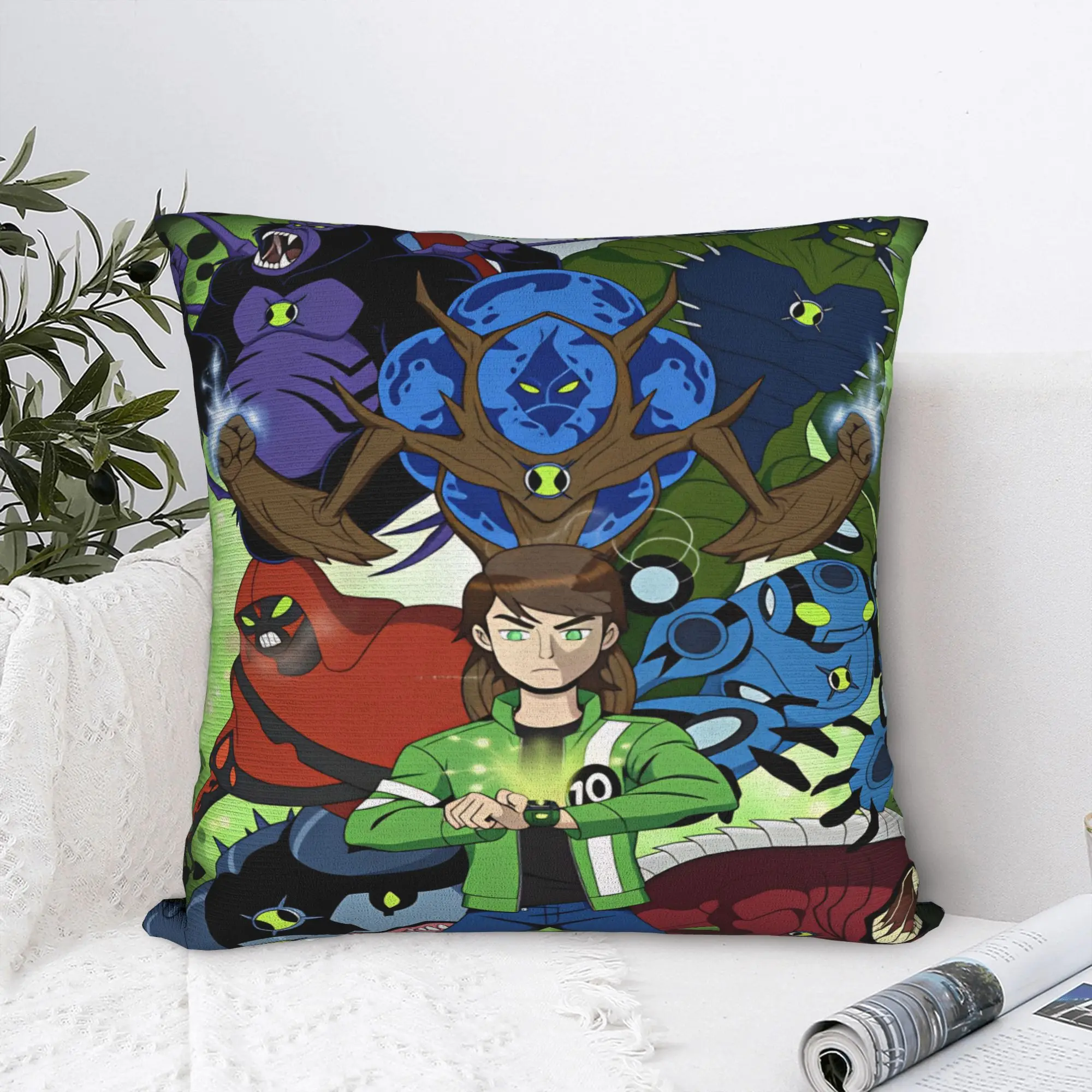 Ben 10 Cartoon Pillowcases  Cute Funny Pillow Case For Wedding Party Home Decor Custom Pillow Cover