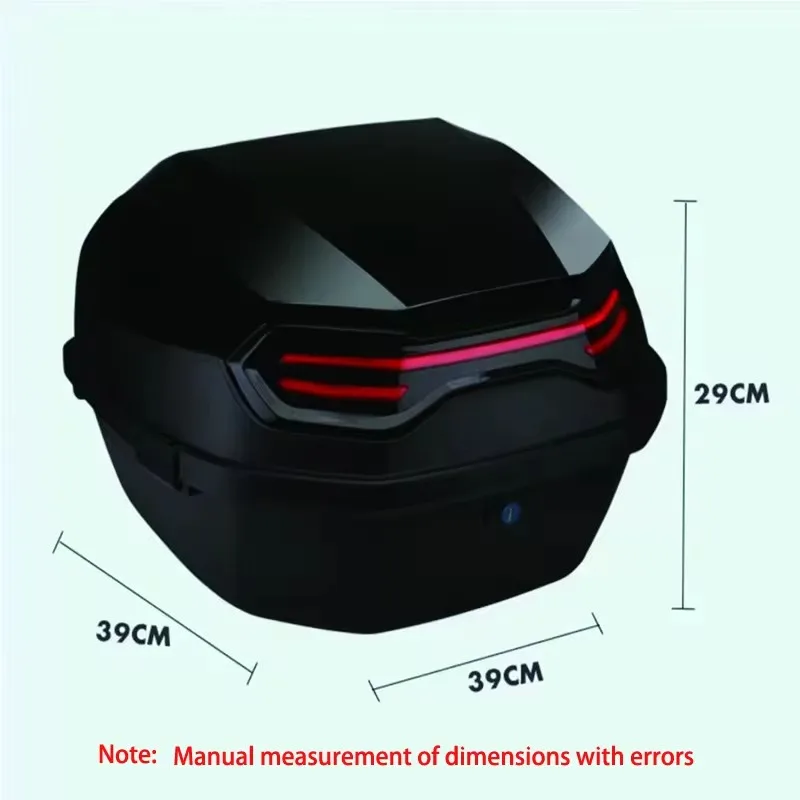 Motorcycle Trunk Universal Mounting Motorcycle Top Case Tail Box Carrier Lockable Top Luggage Storage Box Carrier For Motorbike