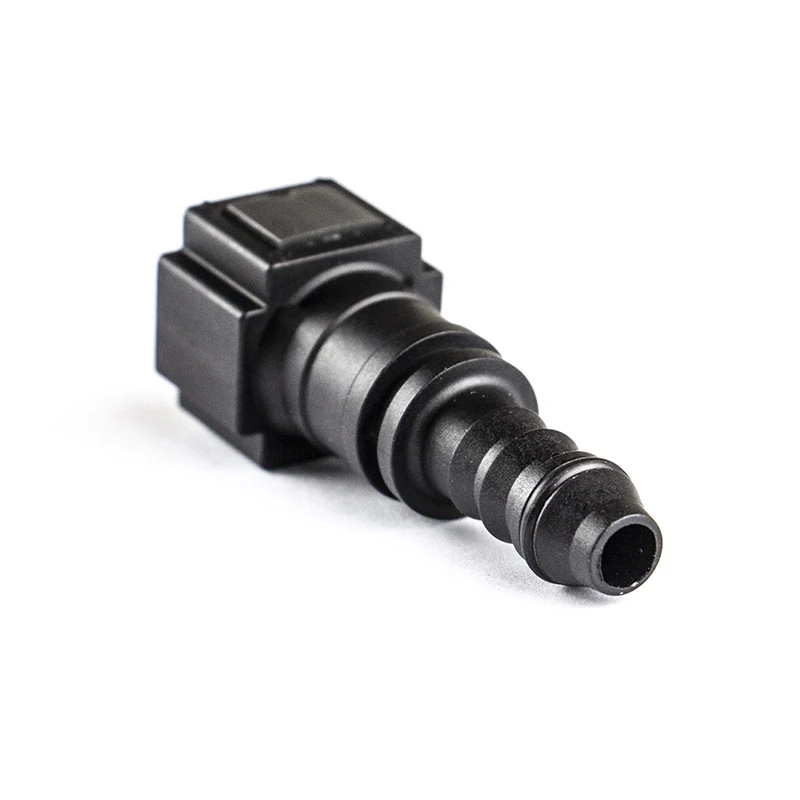 6.30 id6自動メス燃料ラインクイックコネクタ短いストレートid 6mm 1/4 "メスナイロンラバーコネクタ