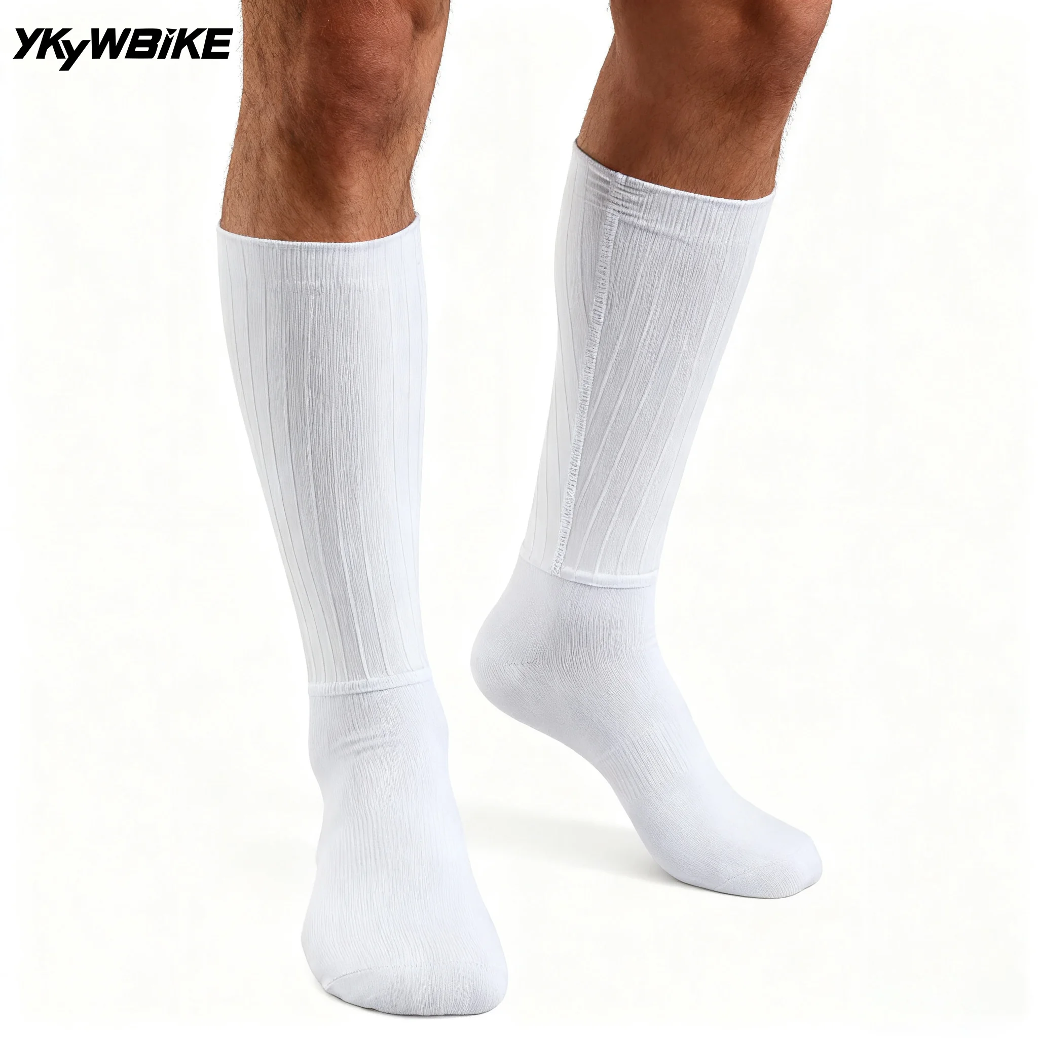 

YKYWBIKE аэродинамические велосипедные носки унисекс, аэродинамические профессиональные командные гонки Pro, дышащие противоскользящие носки для шоссейного велосипеда, MTB велосипедные носки