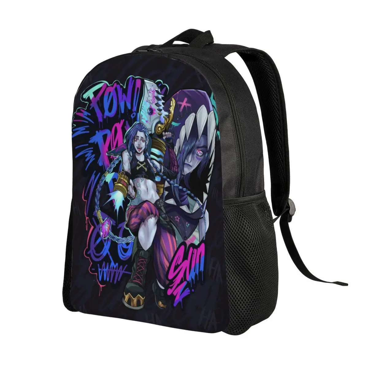Mochilas personalizadas Jinxes Monkey Arcane para mujeres, hombres, universitarios, estudiantes, mochila para portátiles de 15 pulgadas