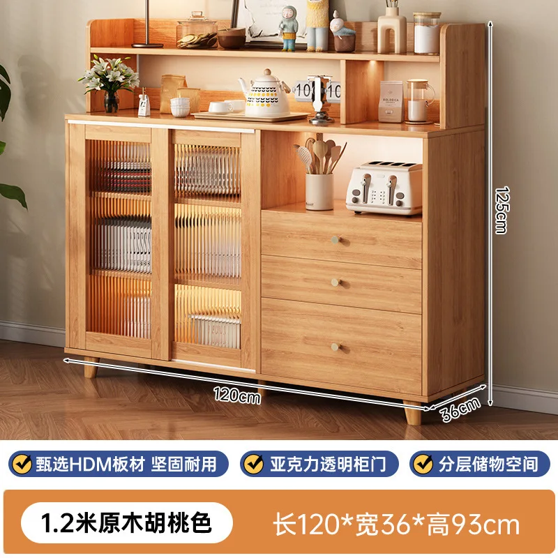 Japanese sideboard, wall-to-wall integrated storage cabinet, cabinet, home kitchen, living room storage cabinet, tea cabinet