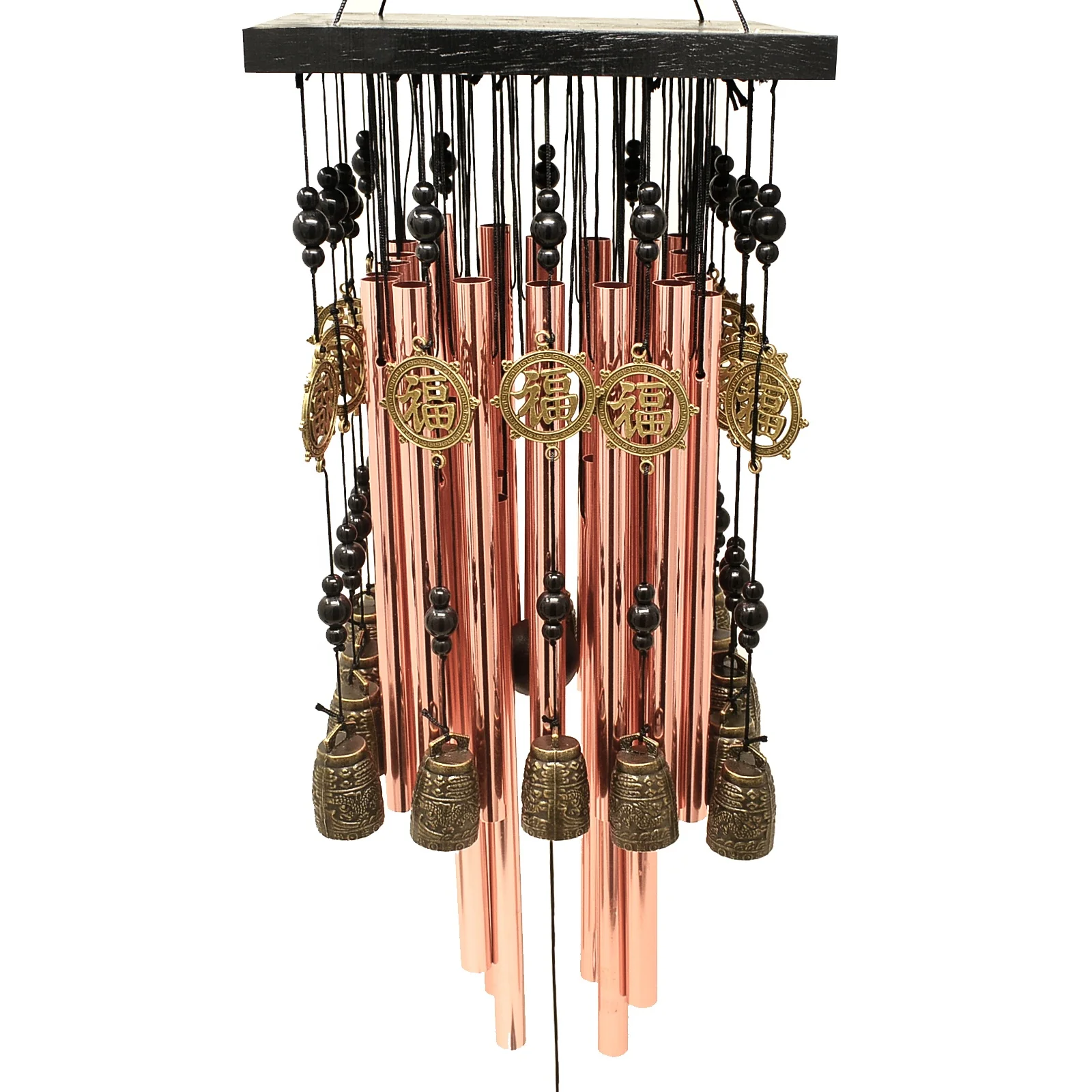 Outdoor Indoor 28 Metal Tube Wind Chime with Copper Bell Large Windchimes for Patio Garden Terrace