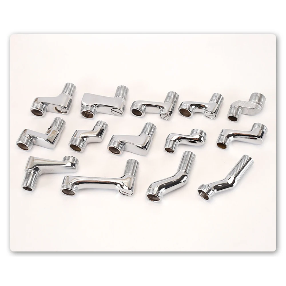 1Pcs Lengthened Shower Mixer Eccentric Elbow Bathroom Faucet Variable Diameter Bend Foot Joint Adjustable Connector Accessories