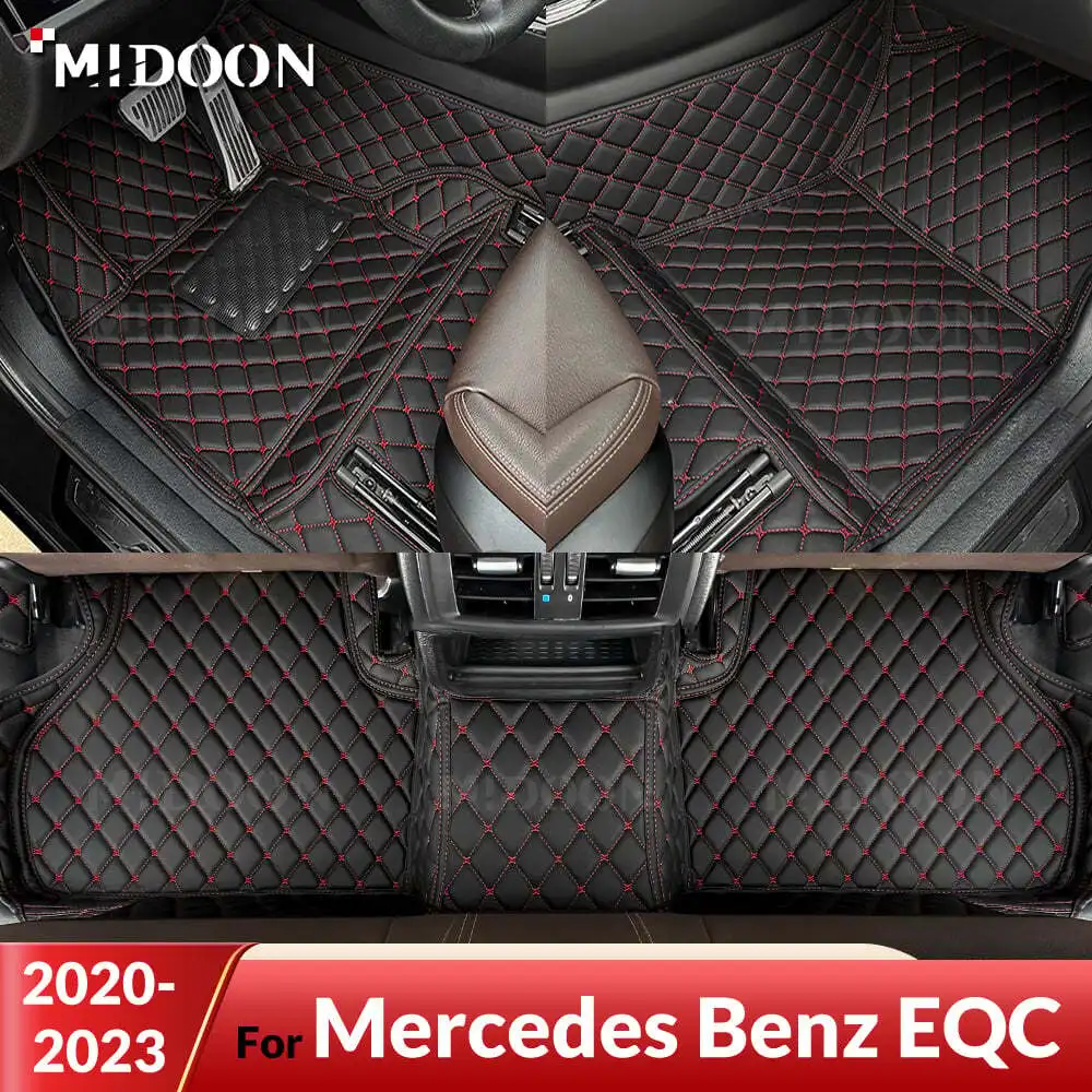 

Автомобильные коврики MIDOON для Mercedes Benz EQC 2020-2024 23 22 21, пользовательские автомобильные подушечки для ног, ковровый чехол, аксессуары для интерьера