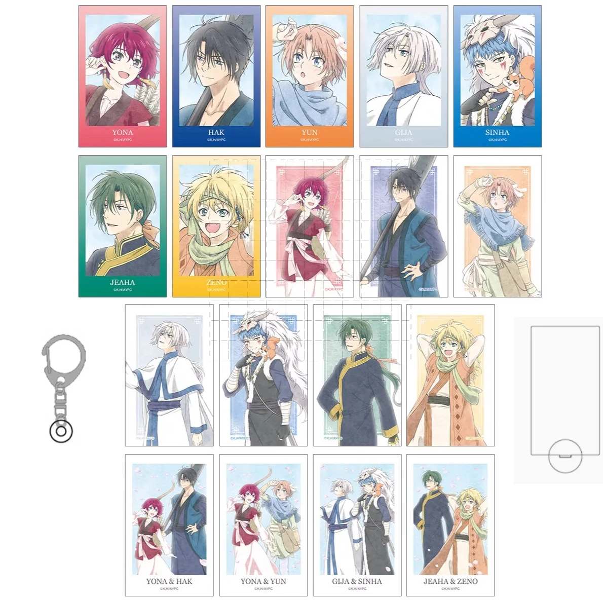 Juego Jieha Suuon Shina Yona Yun Kijia Son Haku figura acrílica con soporte muñeca llavero de Anime modelo placa Cosplay juguete para regalo