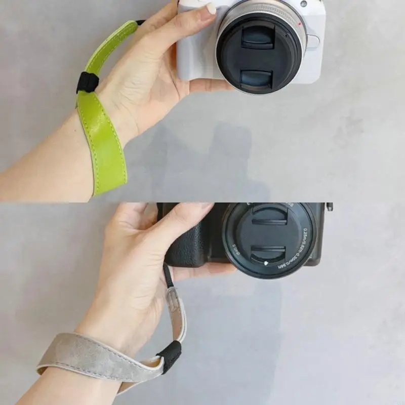 PU Wrist Strap for Mirrorless and DSLR Cameras Provides Secure Grip for M6 M50II
